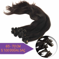 %100 DOĞAL SAÇ / Keratin Kaynak / 25 ADET / JK70 / Doğal Renk