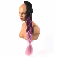 MISS HAIR BRAID - T1B/PURPLE PINK - Zenci Örgüsü Saçı, Afrika Örgüsü Malzemesi,Rasta,Topuz Saçı