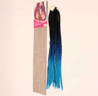 TWIST/ BURGU MISS HAIR-100 GR.(OMBRE SİYAH LACİVERT MAVİ - T28 )