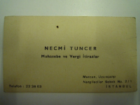 NECMİ TUNCER KARTVİZİT