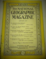 THE NATIONAL GEOGRAPHIC MAGAZINE JANURY 1957 YILI AMERİKAN BASKI DERGİ