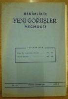 HEKİMLİKTE YENİ GÖRÜŞLER MECMUASI TEMMUZ-AĞUSTOS 1952 SAYI 4