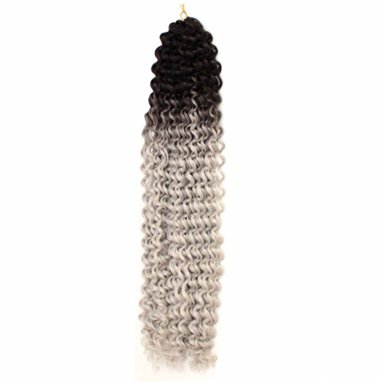 AFRİKA DALGASI-MISS HAIR-165 GR.(CURLY/KIVIRCIK SİYAH-GRİ OMBRE T2-SILVER GREY)