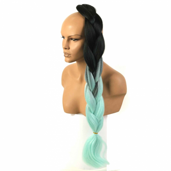 MISS HAIR BRAID - T2/LIGHT GREEN - Zenci Örgüsü Saçı, Afrika Örgüsü Malzemesi,Rasta,Topuz Saçı