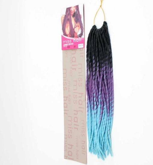 RASTA MISS HAIR-100 GR.(OMBRE SİYAH MOR MAVİ - R25)