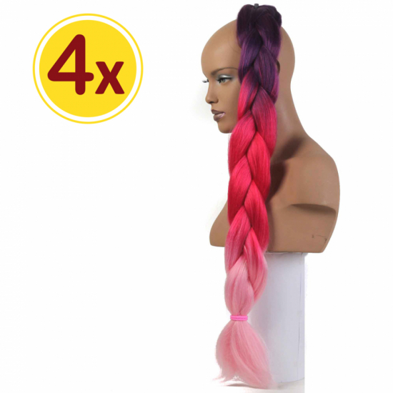 MISS HAIR BRAID - 3 / 34 - 4 Adet - Zenci Örgüsü Saçı, Afrika Örgüsü Malzemesi