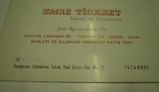 EMRE TİCARET İMALAT VE PAZARLAMA NAYLON ÇAMAŞIR İPİ - YORGAN İPİ - EMZİK - MUM İMALATI