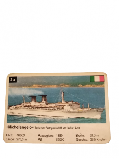 MICHELANGELO TURBINEN-FAHRGASTSCHIFF ITALIAN LINE İTALYA