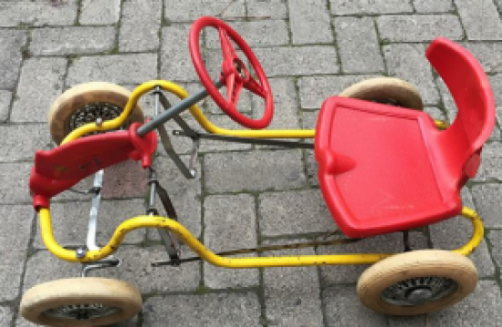 PEDALLI 4 TEKER DİREKSİYONLU BİSİKLET İTALYAN MALI 1960 MODEL PEDAL CAR