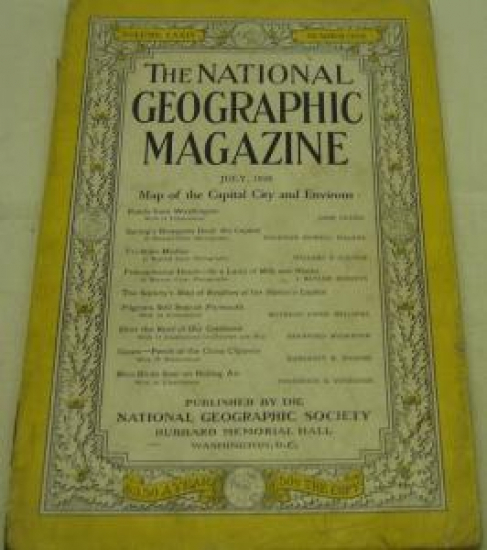 THE NATIONAL GEOGRAPHIC MAGAZINE JULY 1938 YILI AMERİKAN BASKI DERGİ