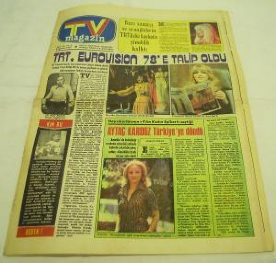 TV MAGAZİN SAYI: 39-YIL : 2. 8 AĞUSTOS 1977 HEY'İN HAFTALIK GAZETESİ