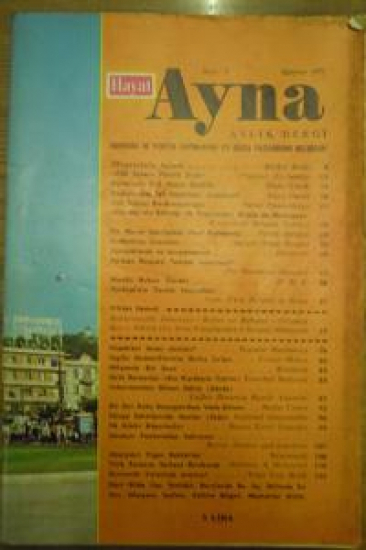 HAYAT AYNA AYLIK DERGİ SAYI :9. AĞUSTOS 1972