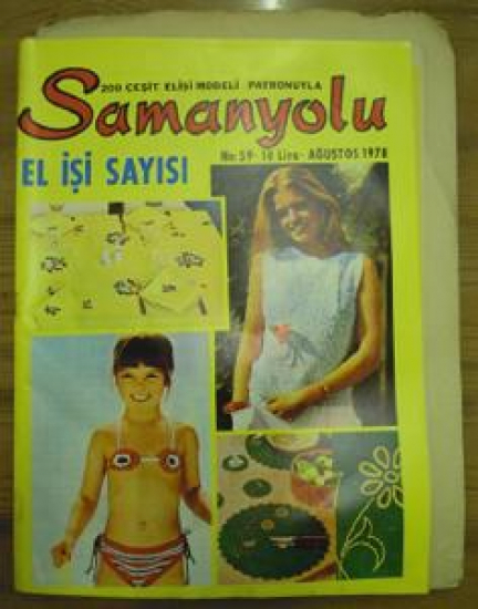 SAMANYOLU 200 ÇEŞİT EL İŞİ MODELİ PATRONUYLA NO : 59. AĞUSTOS 1978