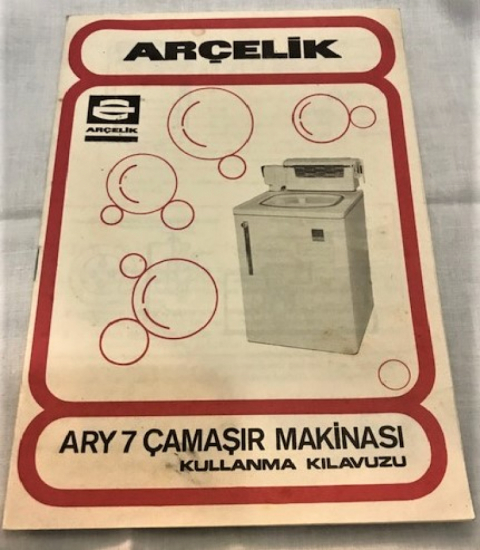 ARCELİK ARY 7 CAMAŞIR MAKİNASI KULLANMA KLAVUZU