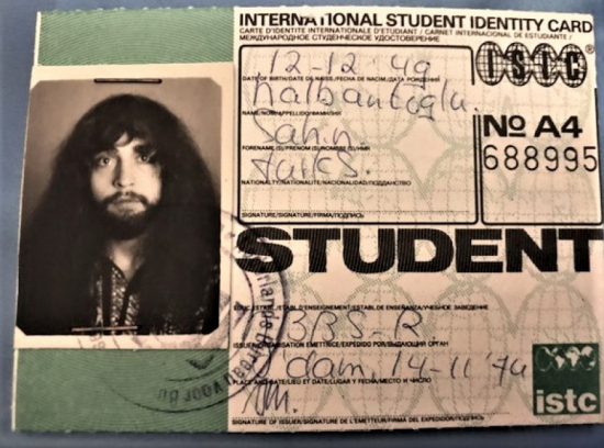 İNTERNATİONAL STUDENT İDENTITY CARD ISIC 1970