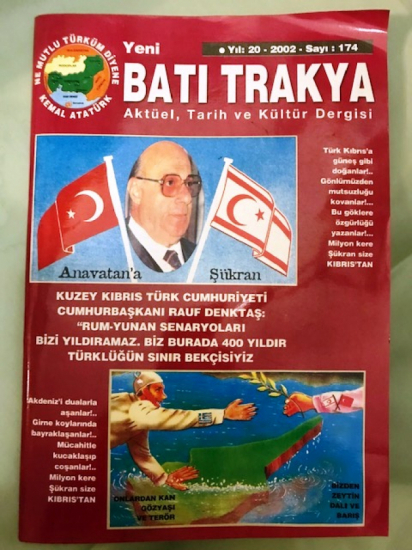 YENİ BATI TRAKYA AKTUEL TARİH VE KÜLTÜR DERGİSİ YIL 20-2002:SAYI 174