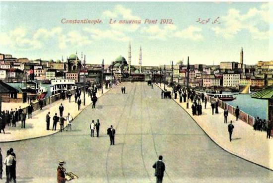 CONSTANTİNOPLE 1912 GALATA EDİTÖR M.J.C KARTPOSTAL