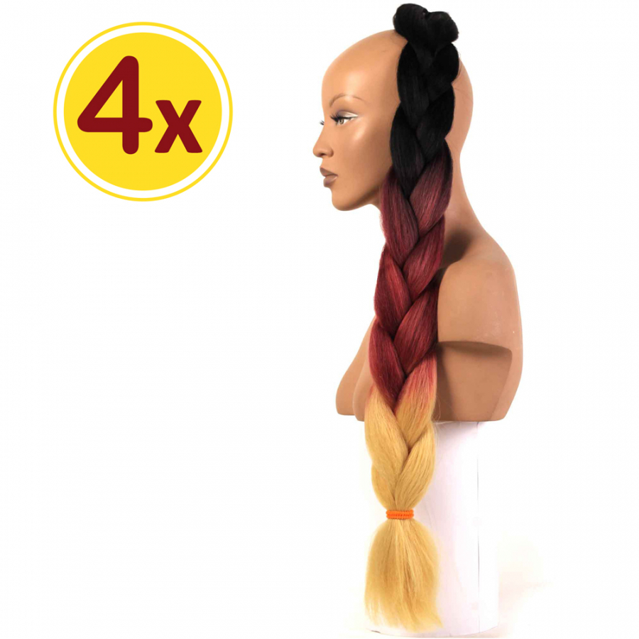 MISS HAIR BRAID - 3 / 13 - 4 Adet - Zenci Örgüsü Saçı, Afrika Örgüsü Malzemesi