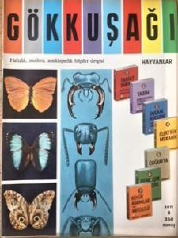 GÖKKUŞAĞI HAFTALIK MODERN ANSİKLOPODİK DERGİ 250 KURUŞ 1965 SAYI 8