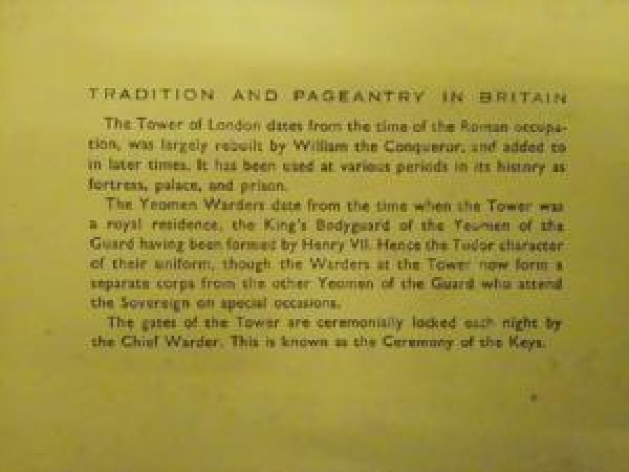 thumbKARTPOSTAL TRADITION AND PAGEANTRY IN BRITAN