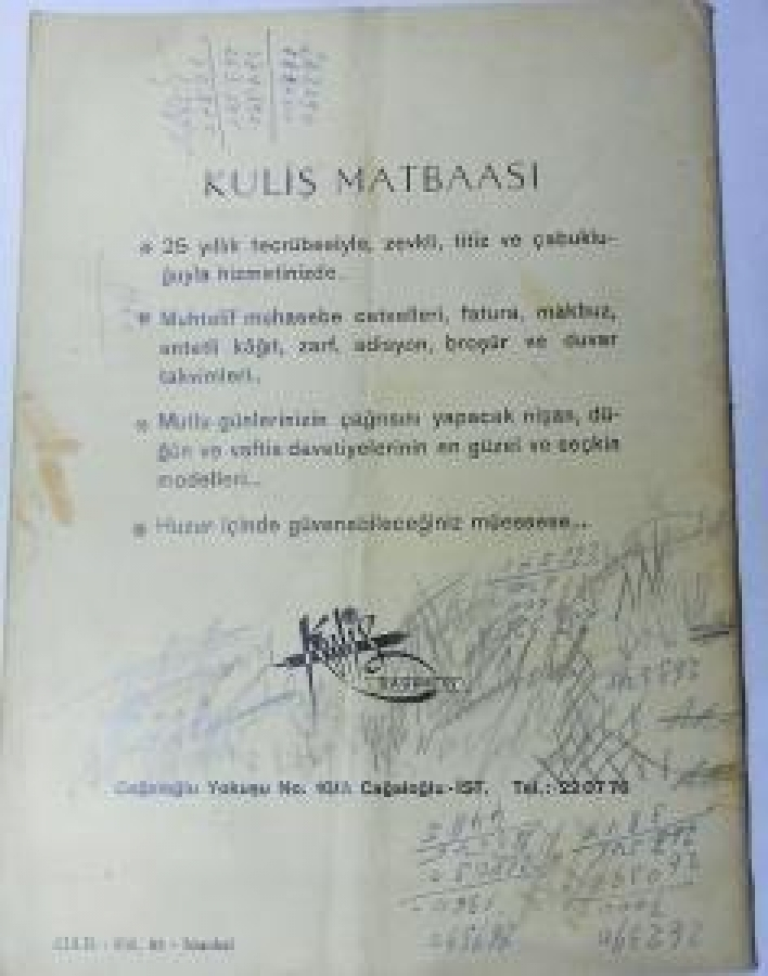 thumbKULİS SANAT DERGİSİ 1981 SAYI 819