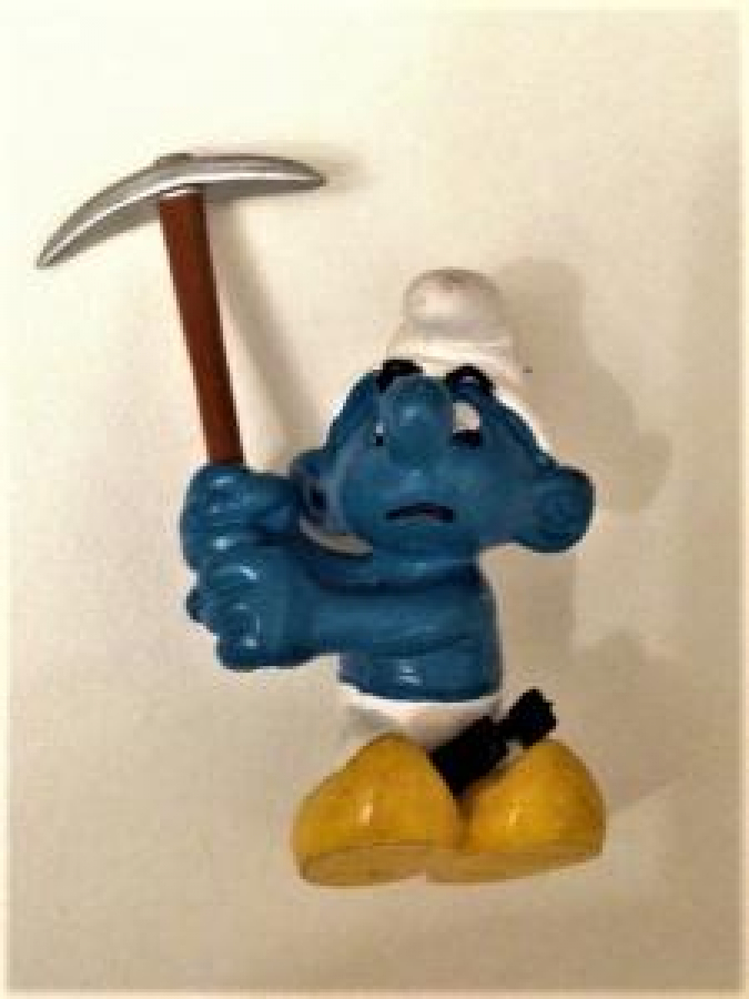 thumbŞİRİNLER PEYO SCHLEICH 1980 SWUR PENHOLDER PVC SMURF 3 LÜ TAKIM OYUNCAK