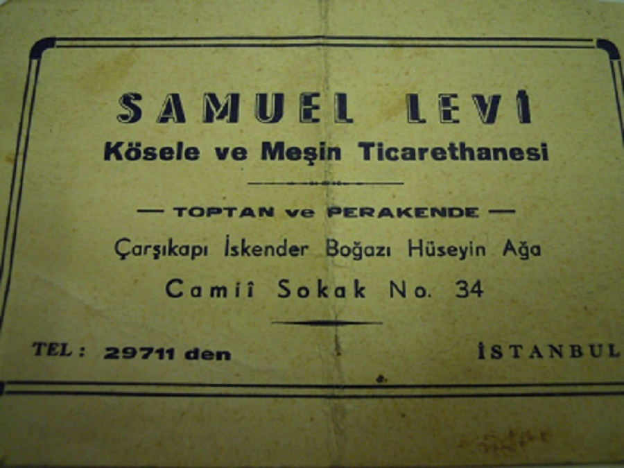 thumbSAMUEL LEVİ KARTVİZİT