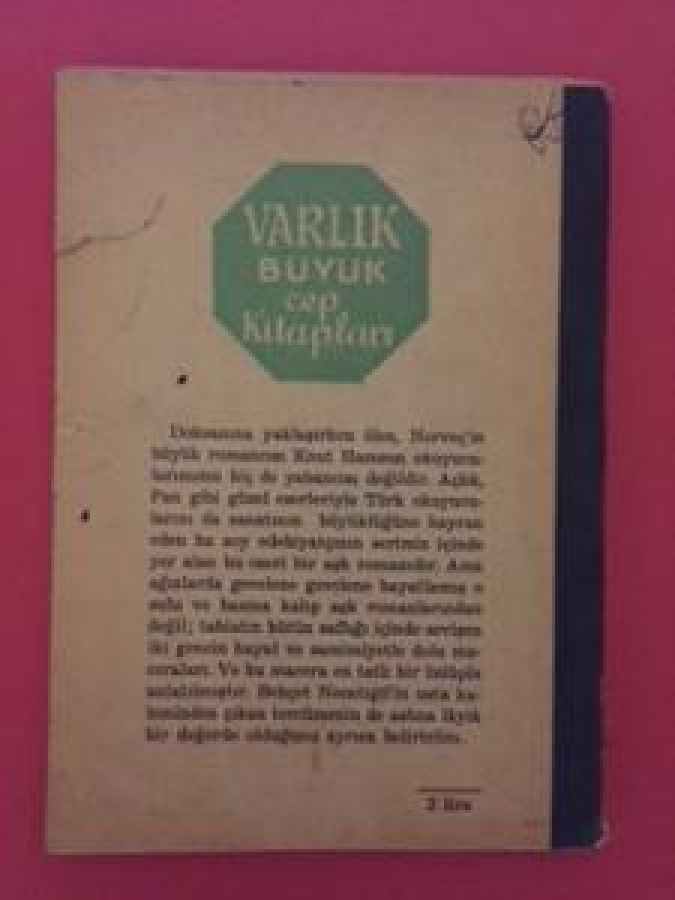 thumbVICTORIA KNUT HAMSUN VARLIK YAYINLARI ROMAN