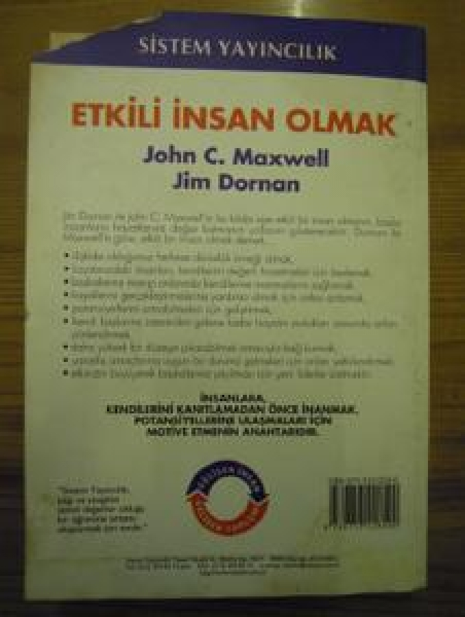 thumbETKİLİ İNSAN OLMAK JOHN C. MAXWELL JİM DORNAN SİSTEM YAYINCILIK