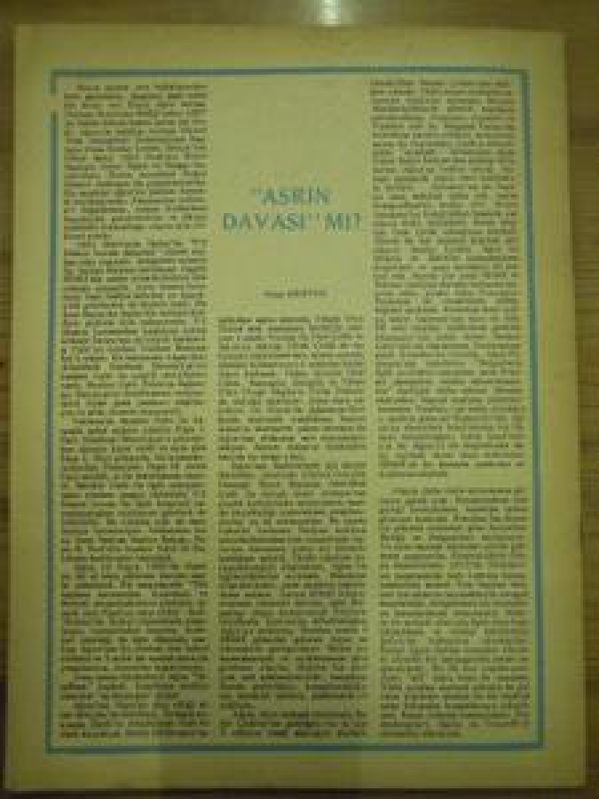 thumbGÜN AĞUSTOS 85 / 6 SİYASİ HABER VE YORUM DERGİSİ