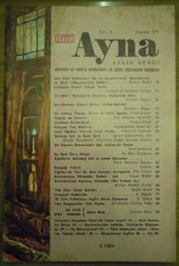 HAYAT AYNA AYLIK DERGİ SAYI :8. TEMMUZ 1973