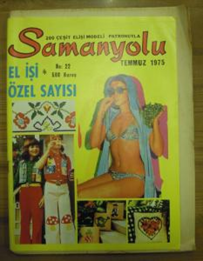 SAMANYOLU 200 ÇEŞİT EL İŞİ MODELİ PATRONUYLA NO : 22 TEMMUZ 1975