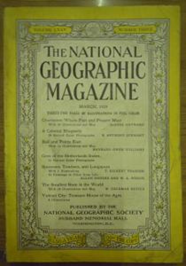 THE NATIONAL GEOGRAPHIC MAGAZINE MARCH.1939. VOL. LXXV. NO.3