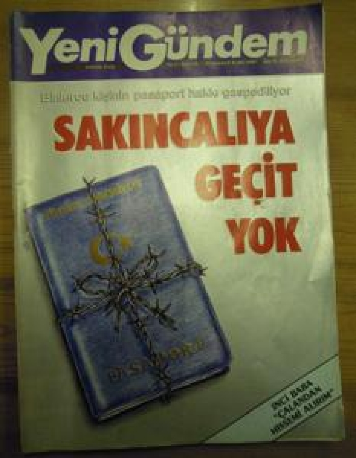 YENİGÜNDEM HAFTALIK DERGİ YIL -3 SAYI 39. 30 KASIM 6 ARALIK 1986