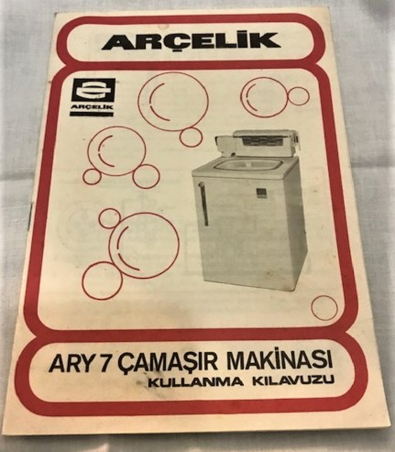 ARCELİK ARY 7 CAMAŞIR MAKİNASI KULLANMA KLAVUZU