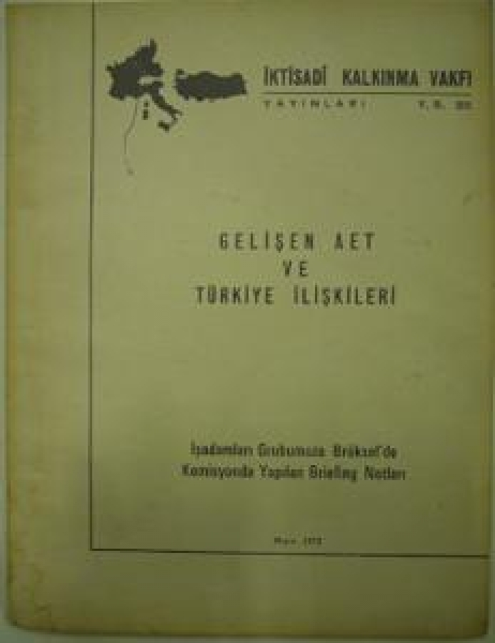 thumbİKTİSADI KALKINMA VAKFI YAYINLARI Y.S. 35