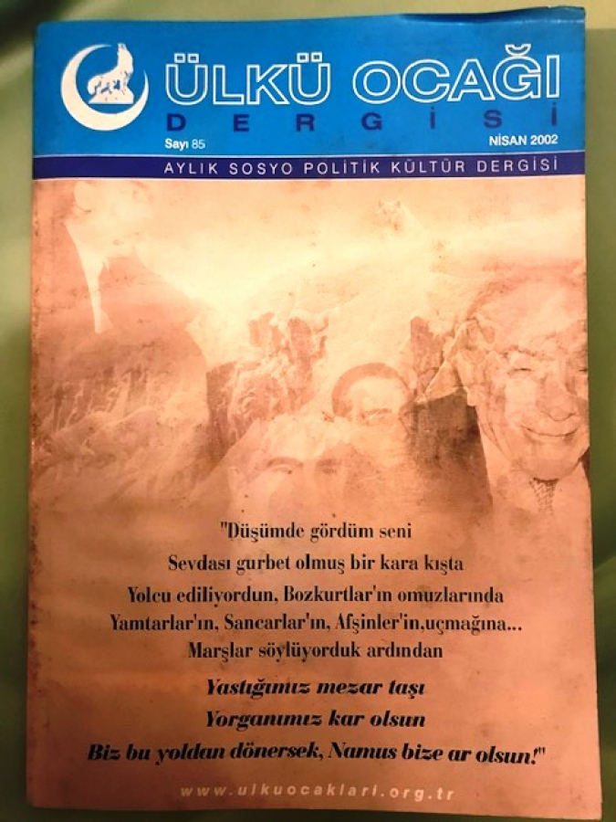 ÜLKÜ OCAĞI AYLIK SOSYO POLİTİK KÜLTÜR DERGİSİ SAYI 85 NİSAN 2002