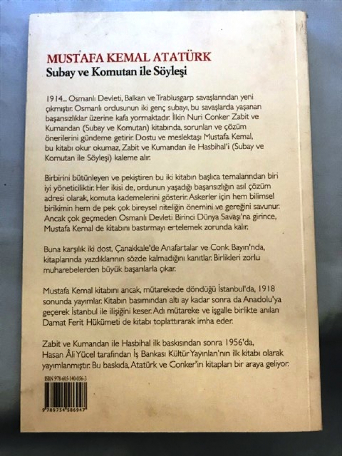 thumbMUSTAFA KEMAL ATATÜRK SUBAY VE KOMUTAN İLE SÖYLEŞİ MUSTAFA KEMAL ATATÜRK