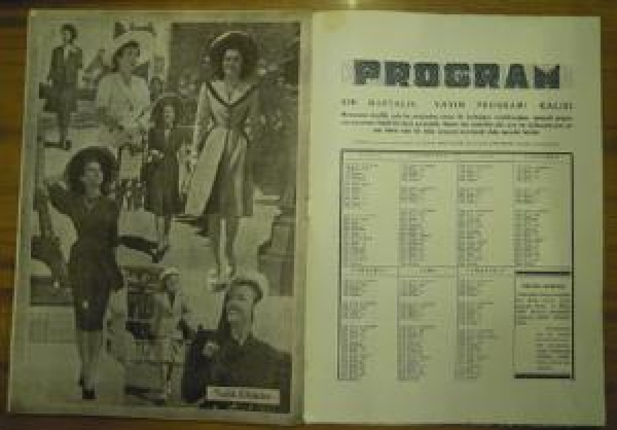 thumbRADYOMUZUN YAYIM PROGRAMLARI 1 EYLÜL 1946 - CİLT : 5 - SAYI : 57