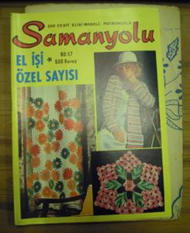 SAMANYOLU 200 ÇEŞİT EL İŞİ MODELİ PATRONUYLA NO : 17