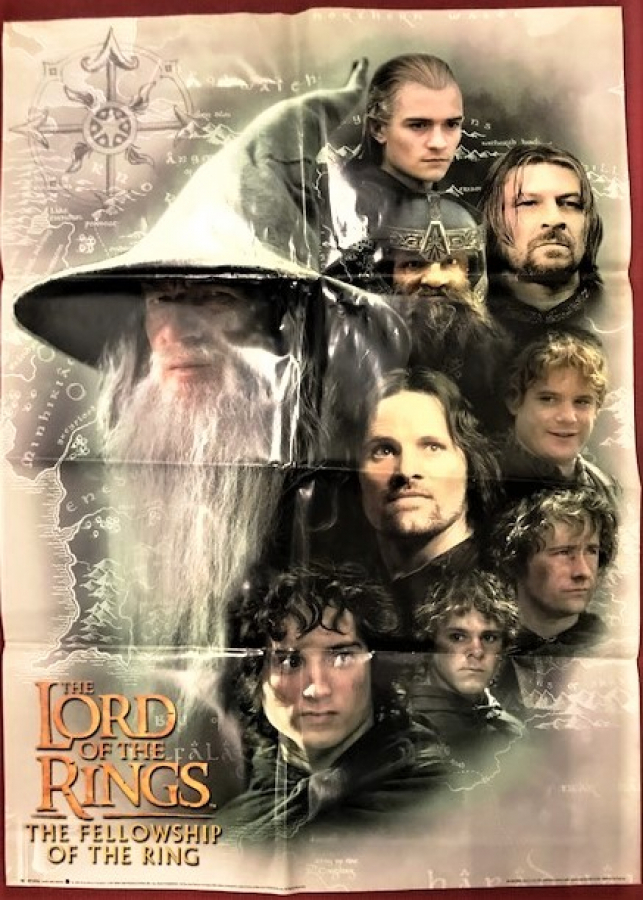 SİNEMA AFİŞ LORD RİNGS YÜZÜKLERİN EFENDİSİ ORJİN