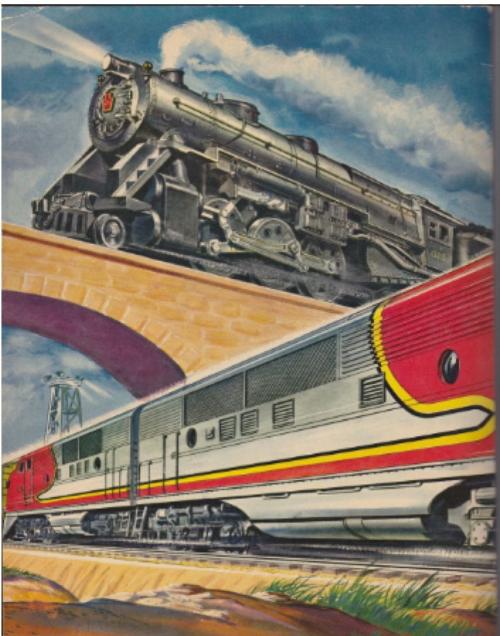 thumbTRAINS THE GOLDEN BOOK OF A GOLDEN PLAY BOOK TREN İN ALTIN KİTABI 1953