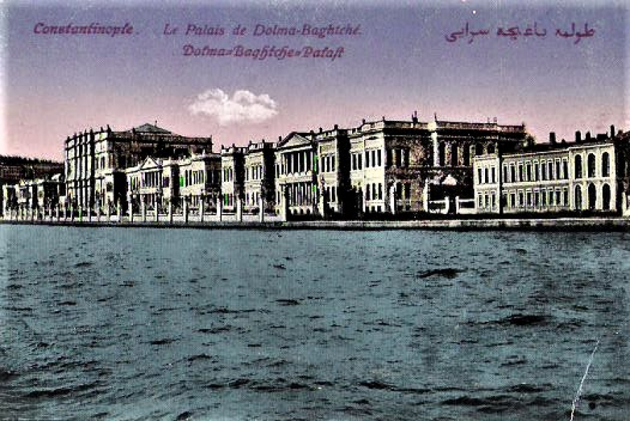 CONSTANTİNOPLE DENİZDEN DOLMABAHCE SARAYI KARTPOSTAL