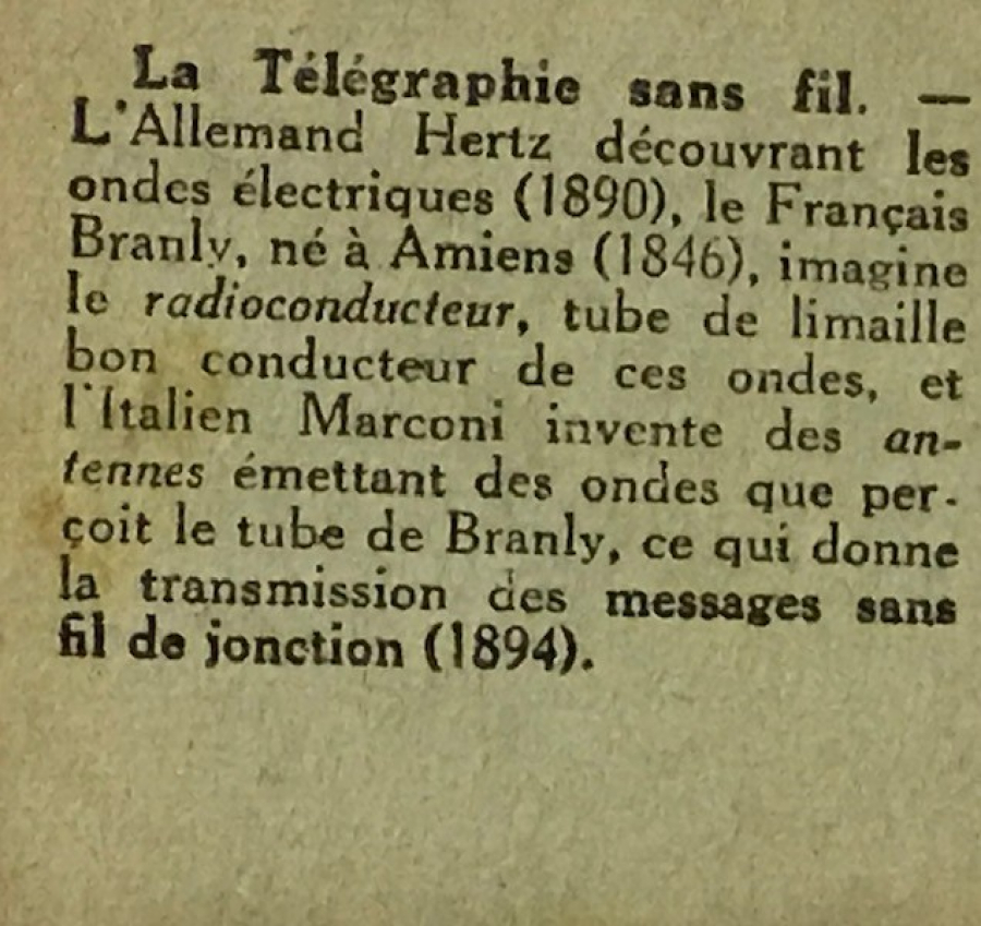 thumbEGİTİM KÜLTÜRÜ LA TELEGRAPHİE SANS FİL 1900 YILLARDA BON POINT FRANSADA OKULDA SINIFDA BAŞARI GÖSTEREN TALEBELERE VERİLEN KART