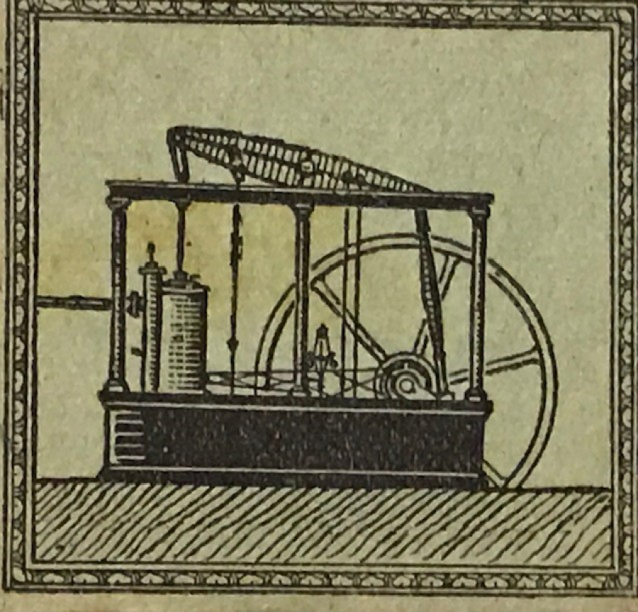 EGİTİM KÜLTÜRÜ MACHİNE A VAPEUR 1900 YILLARDA BON POINT FRANSADA OKULDA SINIFDA BAŞARI GÖSTEREN TALEBELERE VERİLEN KART