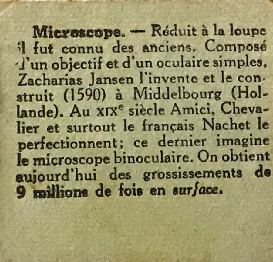 thumbEGİTİM KÜLTÜRÜ MİCROSCOPE 1900 YILLARDA BON POINT FRANSADA OKULDA SINIFDA BAŞARI GÖSTEREN TALEBELERE VERİLEN KART