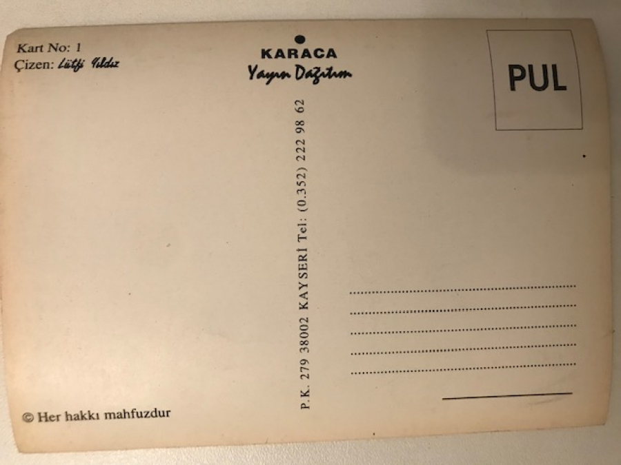 thumbLATİF YILDIZ IN CİZİMİ TASARIMLARIYLA YAPILIP BASILAN MHP PROPAGANDA KARTPOSTAL