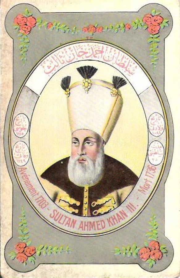 SULTAN AHMET 3 HAN OSMANLI SULTANLAR SERİSİ EDİTÖR MAX FRUCHTERMANN CONSTANTİNOPLE KARTPOSTAL