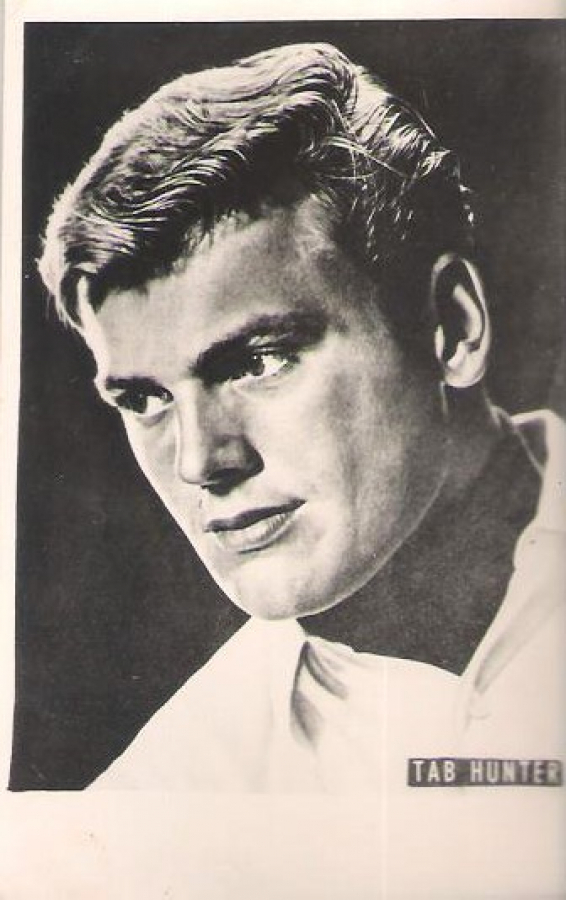 TAB HUNTER SANATCI SİYAH BEYAZ KARTPOSTAL ARKASI YAZISIZ 9X14 CM ÖLCÜLERDE